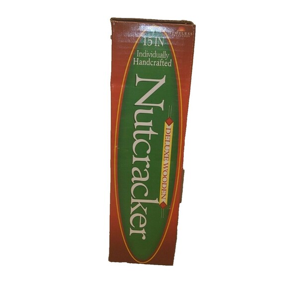 Timeless Treasures 15" Nutcracker Wooden Vintage like Toys w rifle - Picture 2 of 4